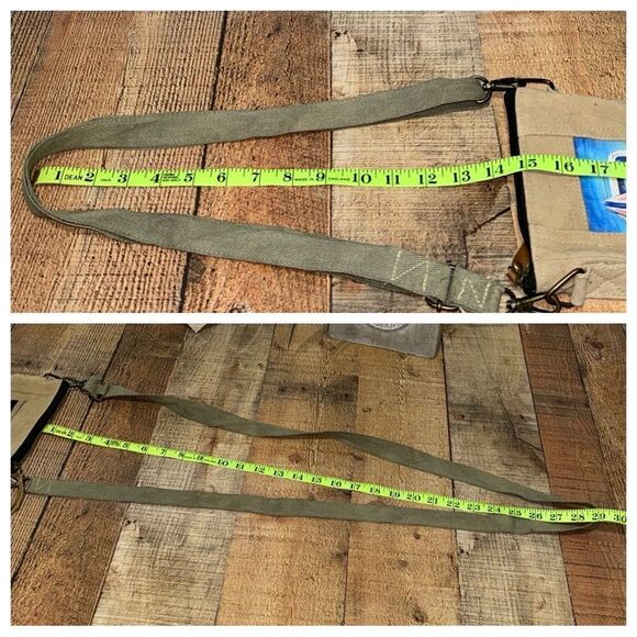 Vintage Addiction Purse/Bag Crossbody Summer Lovin Tent Recycled Military Tents - Picture 6 of 13